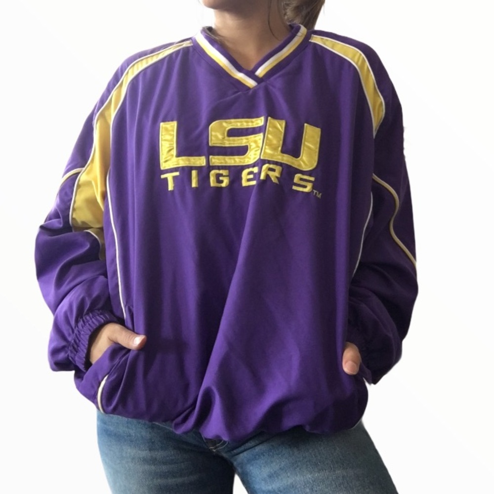 LSU TIGERS UNIVERSITY unisex track sweater